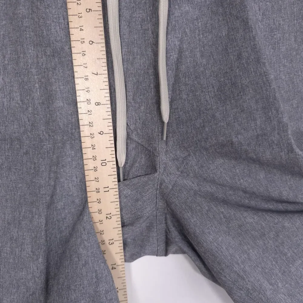 PENGUIN SPORT Mens New Short Quiet Gray Heather MEDIUM Drawstring OGBSE0G3